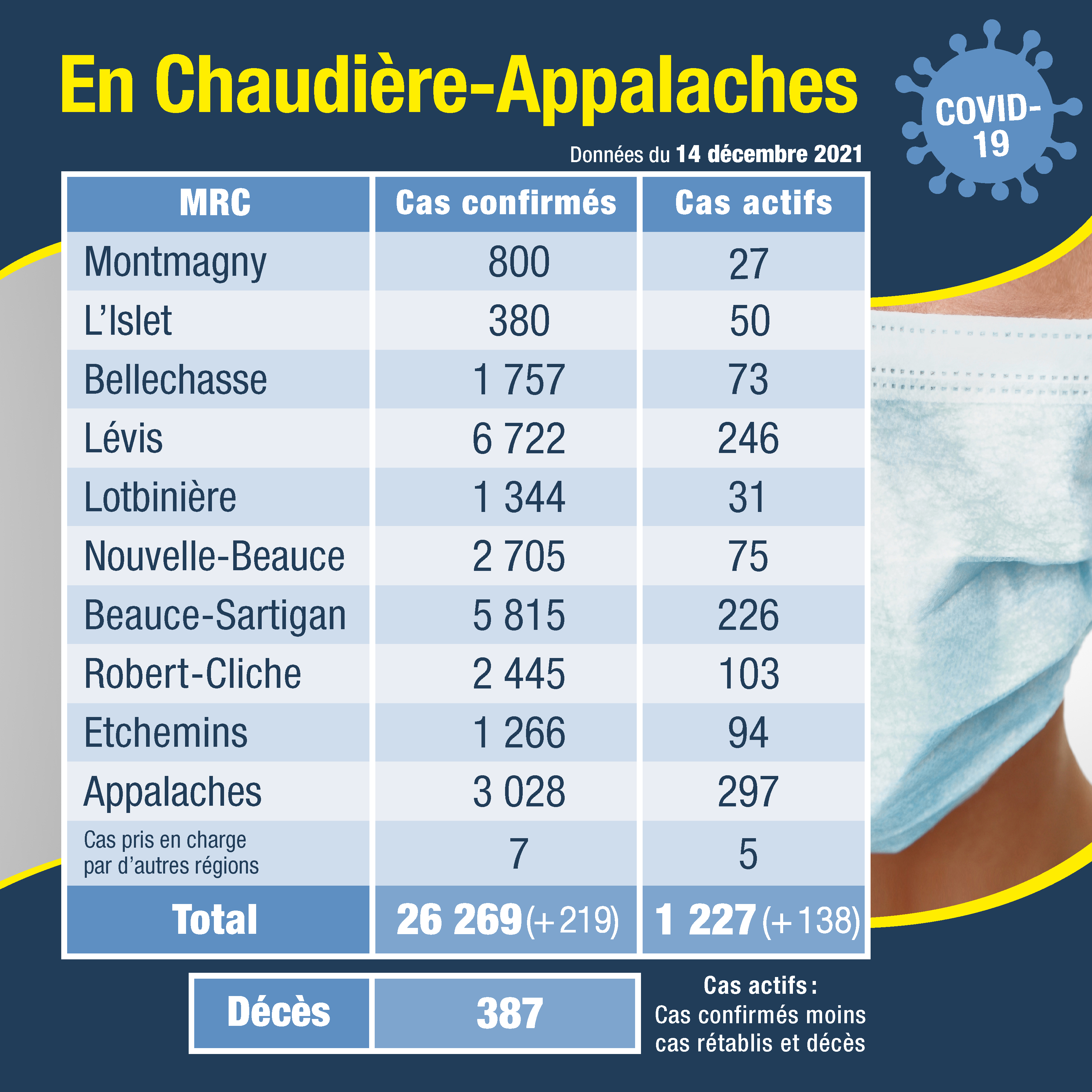Tableau des cas 15 decembre